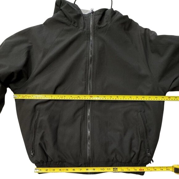 LANDWAY Wind-Resistant Hooded Jacket Mens Small Lined Full Zip Pockets Bomber‎ - Picture 10 of 12